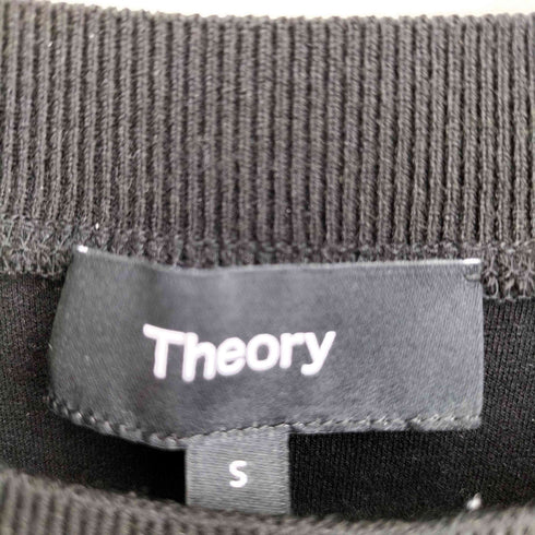 セオリー theory Double Knit LT N SS Seam Sweatsh クロップド 半袖 Tシャツ レディース JPN:S