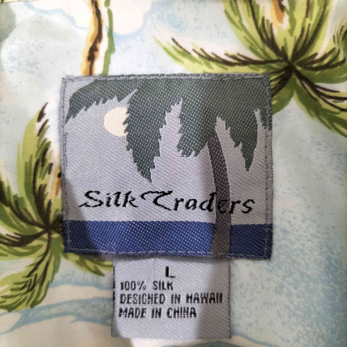 シルク アロハシャツ メンズ import:L