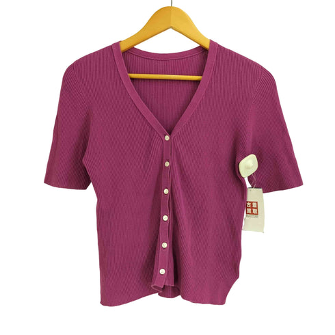 トゥモローランドマカフィー tomorrowland macphee 半袖 リブニットカーディガン レディース JPN:S