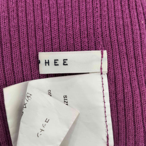 トゥモローランドマカフィー tomorrowland macphee 半袖 リブニットカーディガン レディース JPN:S