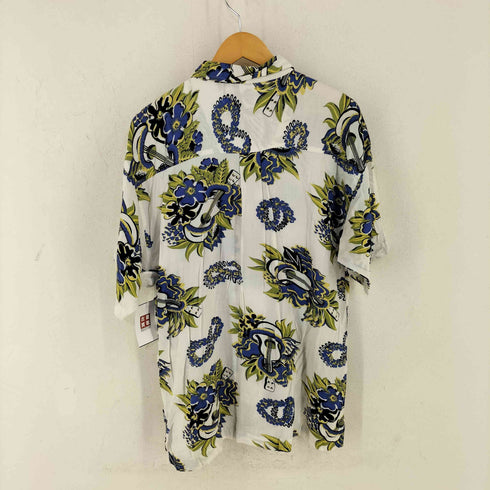 RAW EDGE オープンカラー レーヨン アロハシャツ メンズ import:M