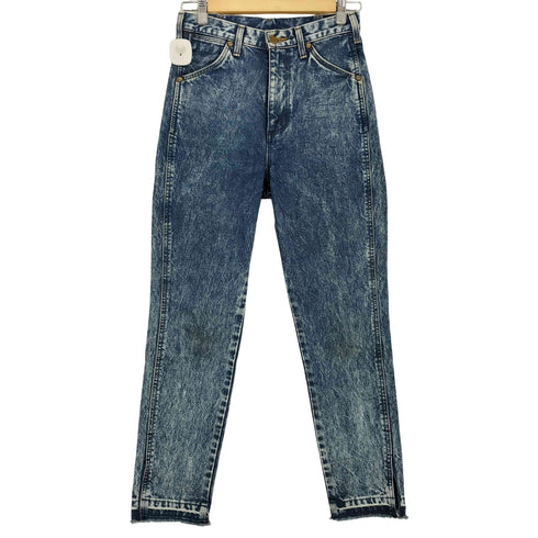 シティショップ CITYSHOP ケミカルウォッシュ 裾スリット スリムデニム レディース JPN:S