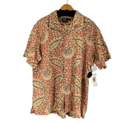 ポロバイラルフローレン Polo by RALPH LAUREN 90S VINTAGE CAMP リネンコットン 開襟シャツ メンズ JPN:XL
