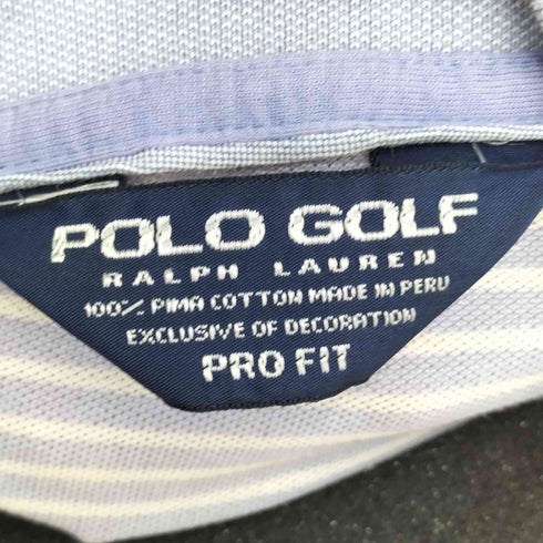 ポロゴルフラルフローレン POLO GOLF RALPH LAUREN スモールポニー刺繍 S/S ボーダーポロシャツ メンズ JPN:XL