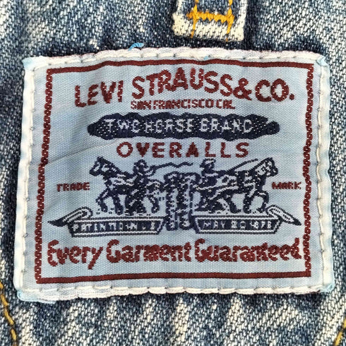 リーバイス Levis グアテマラ製 97年製 デニムオーバーオール メンズ SMALL