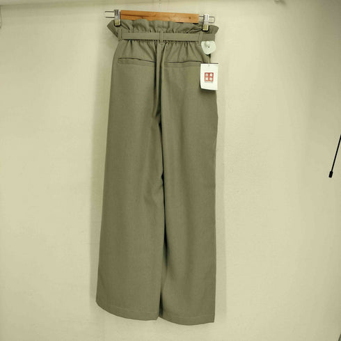 Jena espace merveilleux 24ss ハイウエストタックパンツ レディース FREE