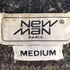ニューマン NEWMAN ウールナイロン 総柄 クルーネックニット メンズ JPN:M
