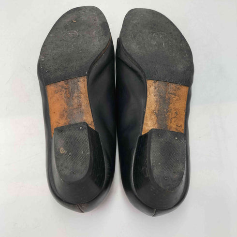 サルヴァトーレフェラガモ Salvatore Ferragamo イタリア製 ロゴ リボン レザー ヒール パンプス レディース 6 1/2