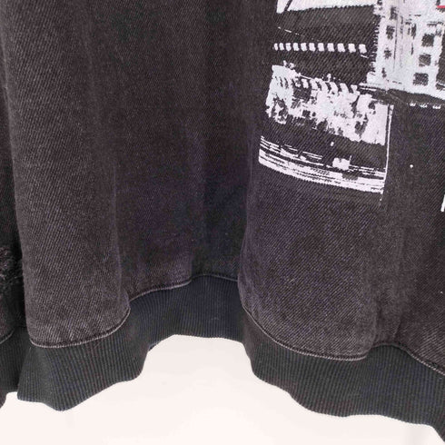ザラ ZARA ダメージデニムスウェット メンズ XL