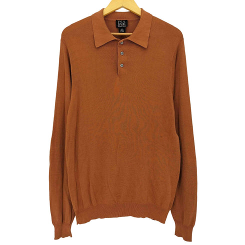 ジョスエーバンク Jos A Bank シルク100 ニットポロ メンズ import:M