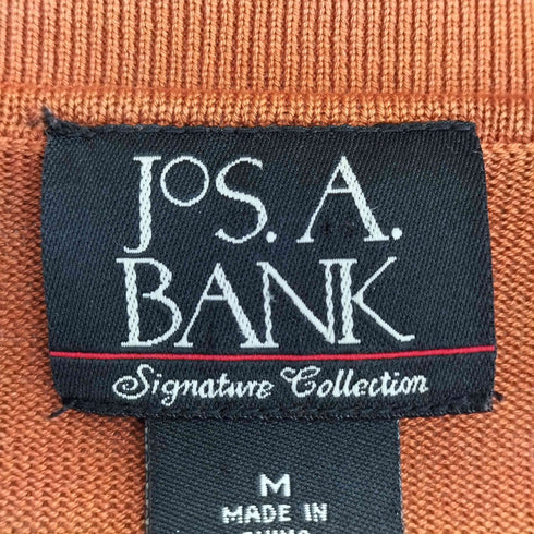 ジョスエーバンク Jos A Bank シルク100 ニットポロ メンズ import:M