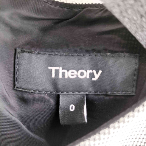 セオリー theory 千鳥格子 ノースリーブ 膝丈 ワンピース レディース JPN:0
