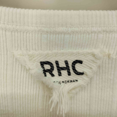 アールエイチシーロンハーマン RHC Ron Herman 凹凸 リブ Uネック Tシャツ レディース import:S