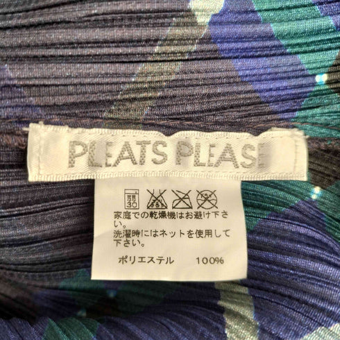 プリーツプリーズイッセイミヤケ PLEATS PLEASE ISSEY MIYAKE 09aw 総柄 プリーツ チュニック シャツワンピース レディース 3