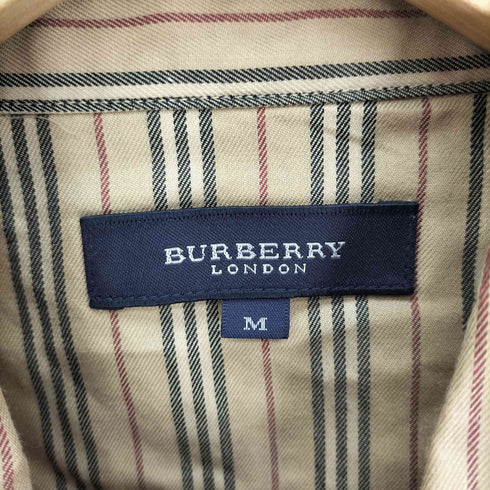 バーバリーロンドン BURBERRY LONDON ロゴ 刺繍 ノバストライプ パジャマ シャツ メンズ import:M
