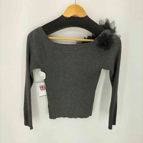 スナイデル snidel 24AW モチーフニットプルオーバー レディース ONE SIZE