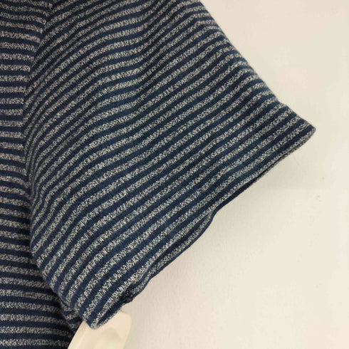 ダブルアールエルラルフローレン RRL RALPH LAUREN ヘンリーネック S/S ボーダーTシャツ メンズ import:M