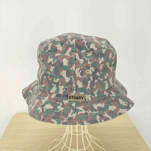 ステューシー Stussy OLD カモ柄バケットハット 紺タグ メンズ ONE SIZE