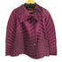 イッセイミヤケ ISSEY MIYAKE 17aw Chromatic Fantasia -極光色- CROSS PLEATED HI-NECK JACKET ウェーブプリーツ 変形ジャケット レディース 2