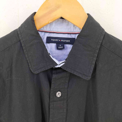 トミーヒルフィガー TOMMY HILFIGER ワンポイント刺繍 L/S シャツ メンズ import:M