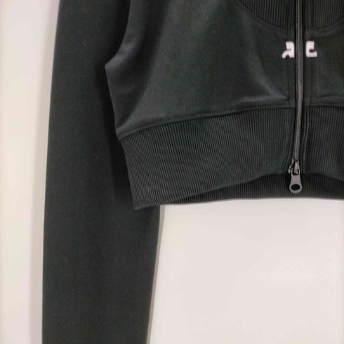 クレージュ courreges MAXI RIB CROPPED SWEATSHIRT レディース import:M