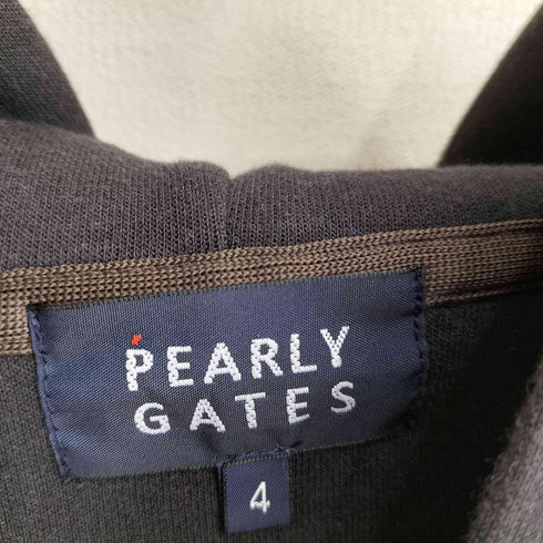 パーリーゲイツ PEARLY GATES PG ロゴ アーガイル柄 ジップアップ パーカー レディース JPN:4