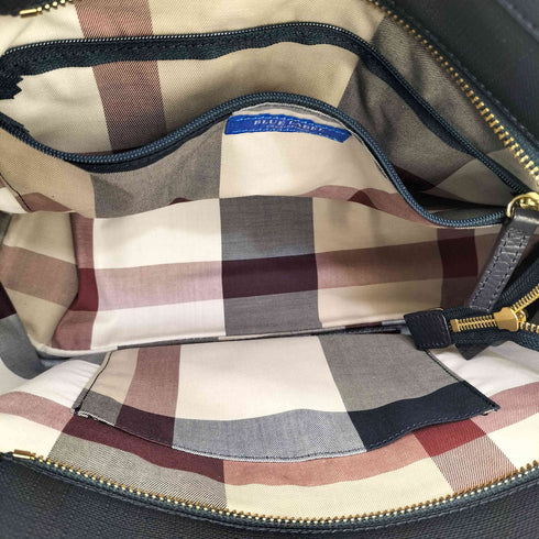 ブルーレーベルクレストブリッジ BLUE LABEL CRESTBRIDGE チェックポーチ付属 トートバッグ レディース