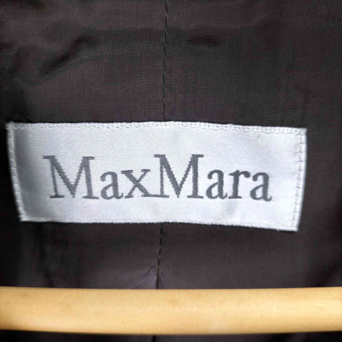 マックスマーラ MAX MARA シルク混 ウール2Bヘリンボーンテーラードジャケット レディース EUR:46