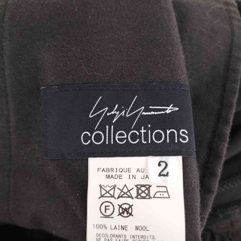 ヨウジヤマモト Yohji Yamamoto Collections ウールギャバ 6タック サルエルパンツ レディース JPN:2