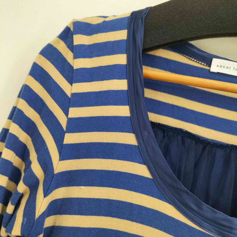 サカイラック sacai luck サテン ボーダードッキング チュニックワンピース レディース 2