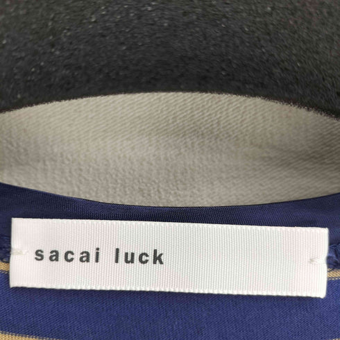 サカイラック sacai luck サテン ボーダードッキング チュニックワンピース レディース 2