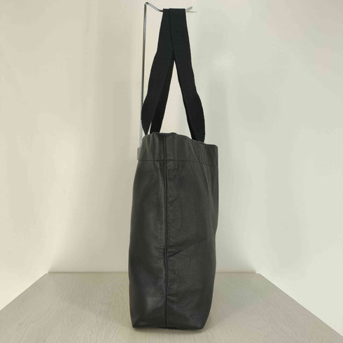 ヨウジヤマモト Yohji Yamamoto カウレザー シグネチャー ロゴ トートバッグ メンズ