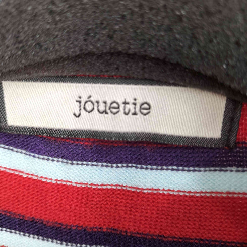 ジュエティ jouetie マルチボーダー ニットワンピース レディース M