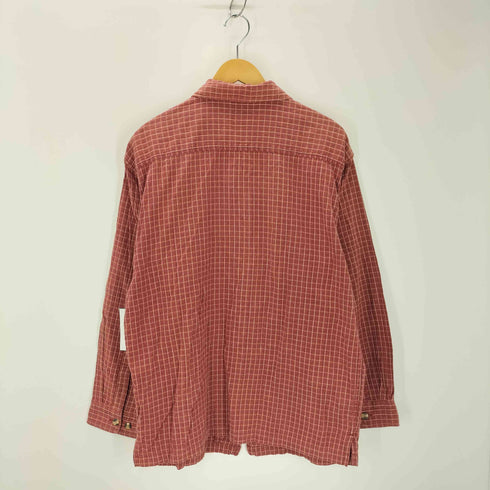 ラッキーストライク LUCKY STRIKE チェック柄 ジップアップシャツジャケット メンズ LL