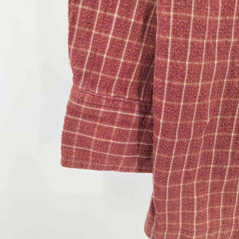 ラッキーストライク LUCKY STRIKE チェック柄 ジップアップシャツジャケット メンズ LL