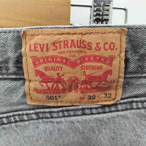 リーバイス Levis 501 ブラックデニムパンツ メンズ 32/32