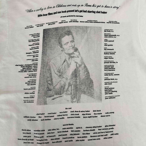 フルーツオブザルーム FRUIT OF THE LOOM 80s USA製 Let's Get Lost レッツゲットロスト ムービー 両面プリント クルーネック Tシャツ メンズ import:L