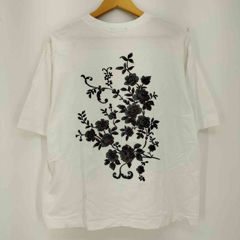 ハレ HARE バックシシュウモチーフカットソー 花刺繍 フラワー 短丈ボックス Tシャツ メンズ JPN:S