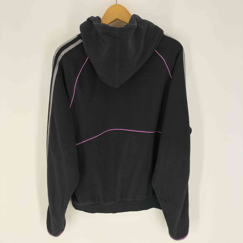 アディダスオリジナルス adidas Originals Felpa Polar Fleece Hoodie トレフォイル ロゴ 刺繍 パイピング ポーラー フリース プルオーバー パーカー メンズ JPN:L