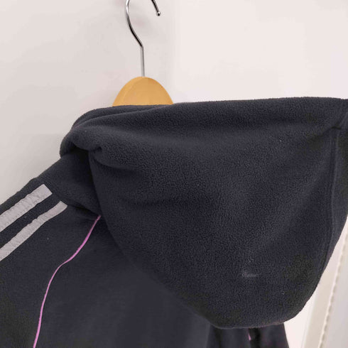 アディダスオリジナルス adidas Originals Felpa Polar Fleece Hoodie トレフォイル ロゴ 刺繍 パイピング ポーラー フリース プルオーバー パーカー メンズ JPN:L