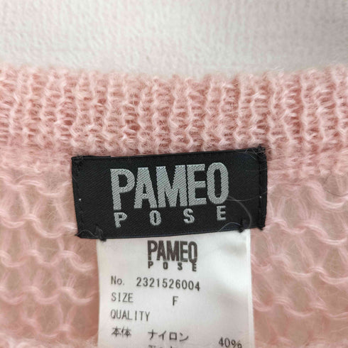 パメオポーズ Pameo Pose 21aw Stitched Mohair Knit Top レディース FREE