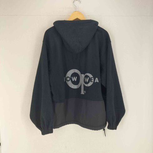 オーシャンパシフィック Ocean Pacific ハーフジッププルオーバーボアパーカー ドローコード バックプリント メンズ M