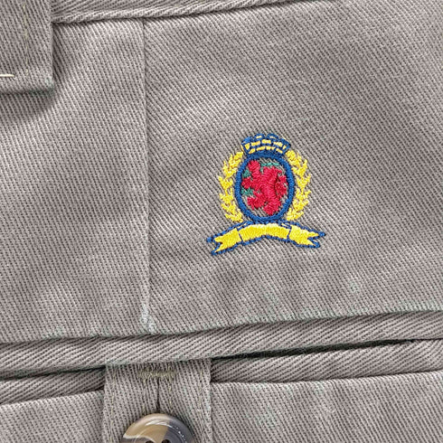 トミーヒルフィガー TOMMY HILFIGER ワンポイントロゴツータックチノパンツ メンズ 34×32