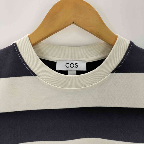 コス COS ボーダークルーネックTシャツ レディース import:S