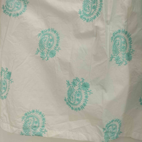 ヌキテパ NE QUITTEZ PAS 24ss Poplin Paisley Embroidery Tired Dress ポプリン ペイズリー エンブロイダリー ワンピース レディース JPN:S