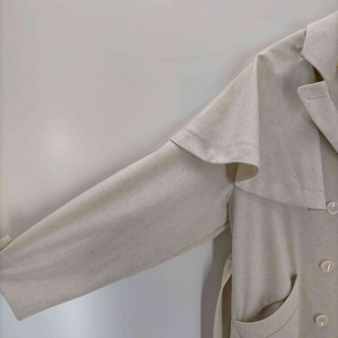 Eaphi ASYMMETRY CAPE TRENCH COAT レディース 2
