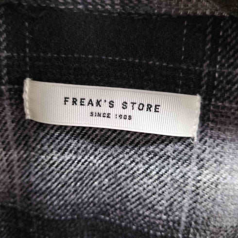 フリークスストア FREAKS STORE ダメージ加工 L/S オンブレチェックシャツ メンズ JPN:L