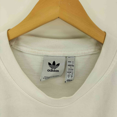 アディダスオリジナルス adidas Originals ロゴ刺繍 両面プリント S/S クルーネック Tシャツ メンズ JPN:M