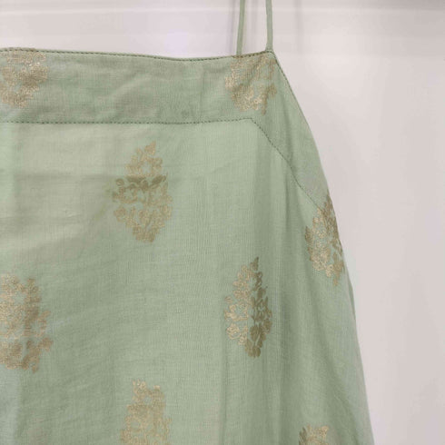 ヌキテパ NE QUITTEZ PAS 23ss COTTON VOILE FOIL FLOWERP 箔プリント キャミワンピース レディース FREE