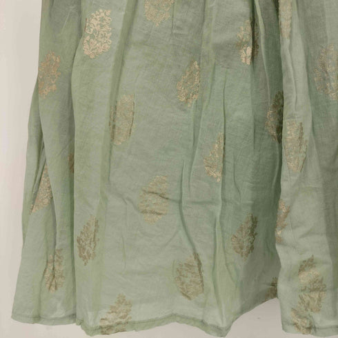 ヌキテパ NE QUITTEZ PAS 23ss COTTON VOILE FOIL FLOWERP 箔プリント キャミワンピース レディース FREE